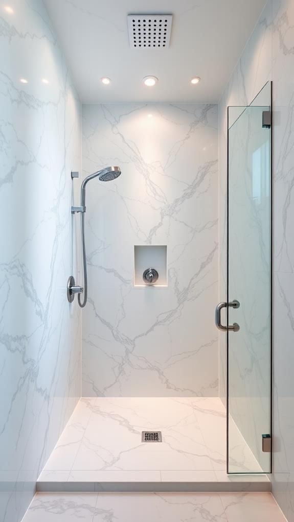 Custom tile walk-in shower Vernon